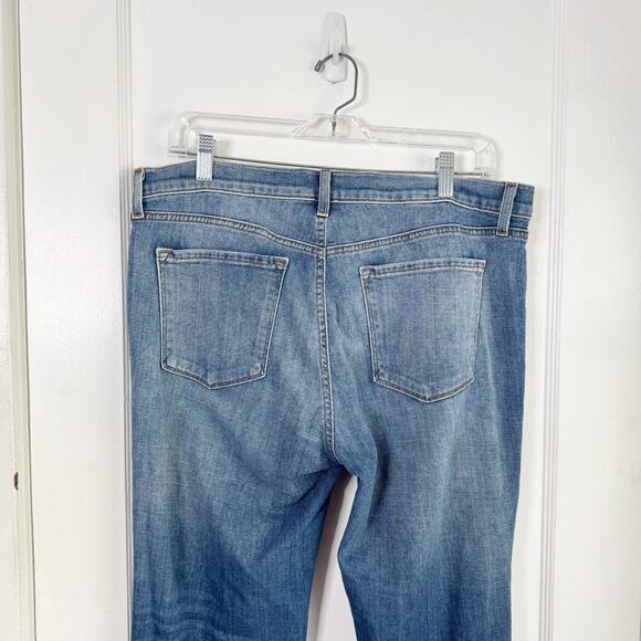 J Brand Johnny Distressed High Waisted Slim Boyfriend Jeans Style #14482 Size 31 - Picture 10 of 14